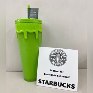 NWT - NEW RELEASE - Halloween ‘23 Glow in the Dark Slime Drip Venti cold tumbler